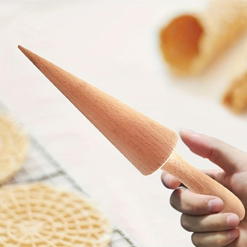 Wooden ice cream - cream, cone