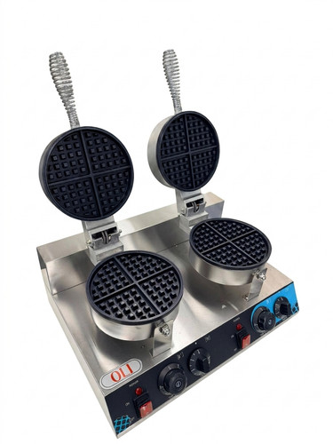 Commercial double waffle maker - double,